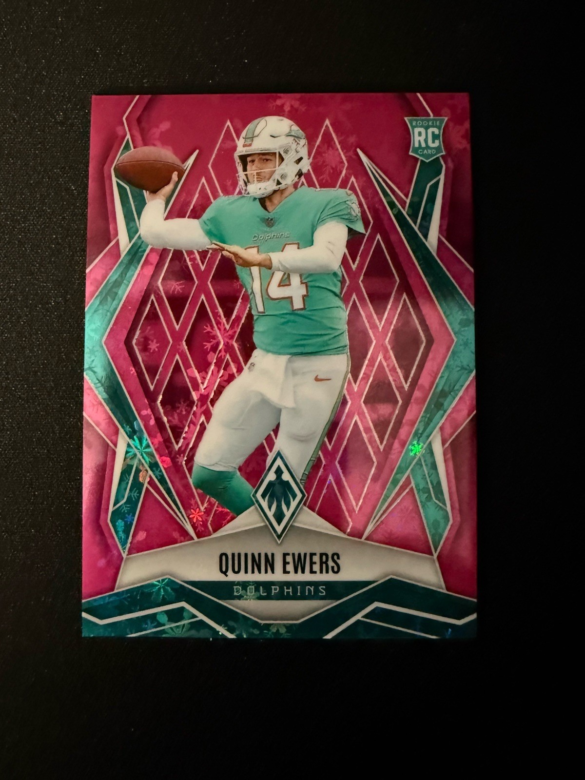 🔥💎 2025 Phoenix Football Rookie Quinn Ewers Pink Winter /299 #159 RC Dolphins