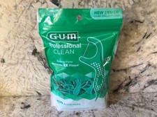 GUM Professional Clean Floss Picks - Extra Strong Shred-Resistant 150 Count