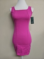 NWT Wild Fable Women's Pink Stretch Bodycon Dress Sleeveless Round Neck.Size S