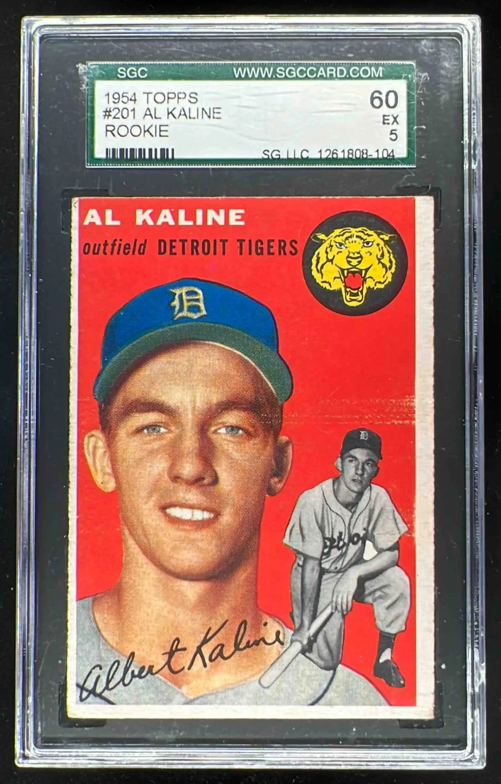 1954 Topps #201 Al Kaline RC SGC 5