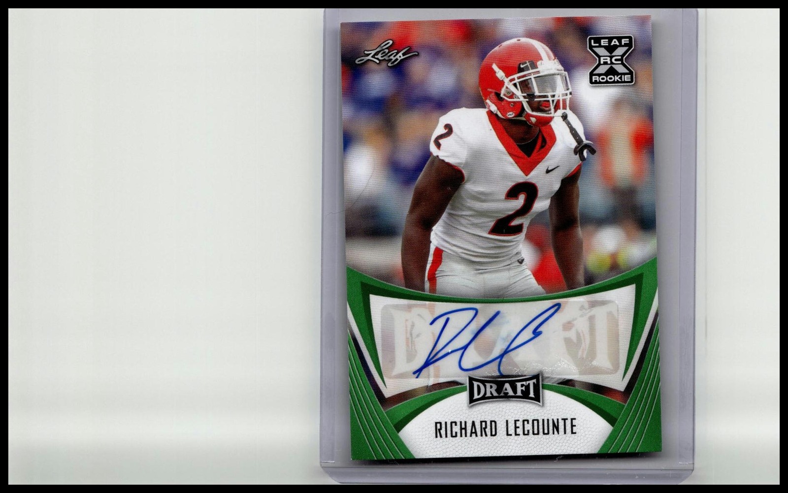 Richard LeCounte Leaf Draft Xrc Autographs #RL1 Green