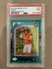 Bo Nix 2024 Panini Donruss Optic Green Velocity Rookie Card PSA 9