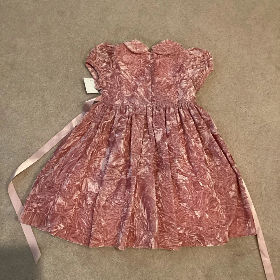NWT PLUM PUDDING LTD. FANCY OCCASION/ PARTY/ HOLIDAY DRESS, 3T, ROSE PINK - Image 4 of 4