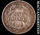1887 Silver Seated Liberty Dime - Scarce  Extra Fine  Better Date  #M552 — photo 2