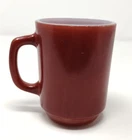 Vintage Fire King Anchor Hocking Brown Milk Glass Mug Cup D Handle Cinnamon USA