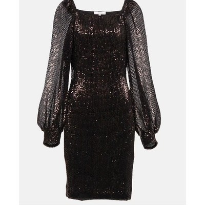 Dorothee Schumacher Sparkling Moment Dress 8 10 Black Glam Cocktail Old Money