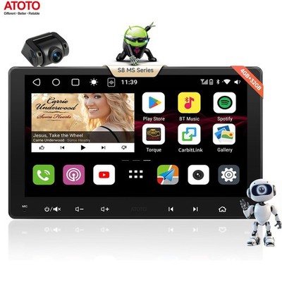 ATOTO S8 Gen3 Android 9'' Car Stereo GPS GenAI Radio & 1080P Front Camera 4G+32G