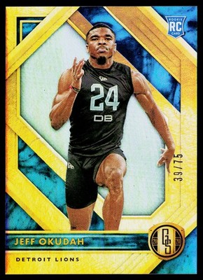 2020 Panini Gold Standard #143 Jeff Okudah Platinum #/75