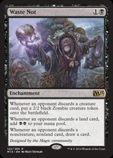 MTG English Waste Not NM Normal Magic 2015 Core Set