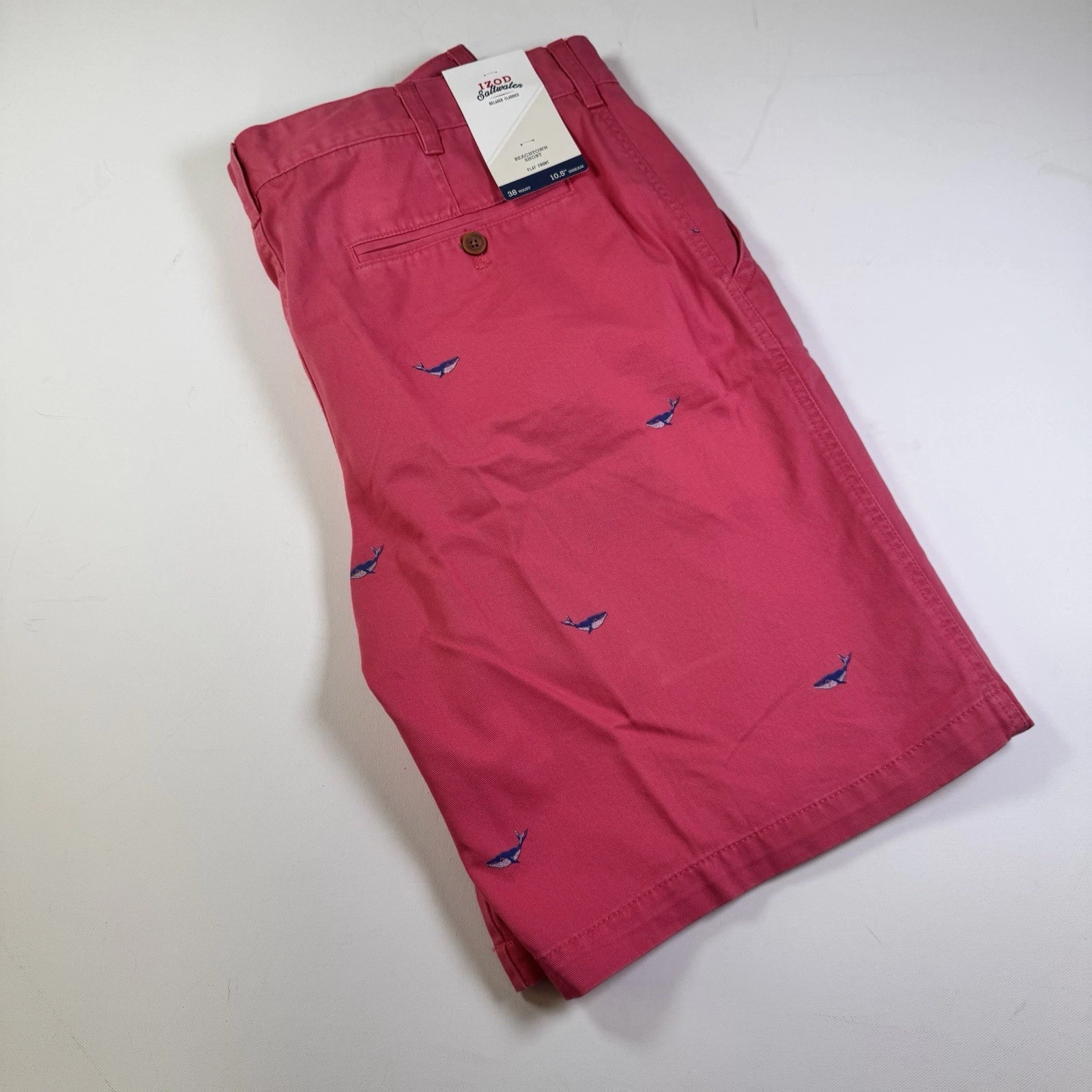 Izod Saltwater Beachtown Men's Shorts, Size 38 X 10.5, With Whales NWT
Opens in a new window or tab