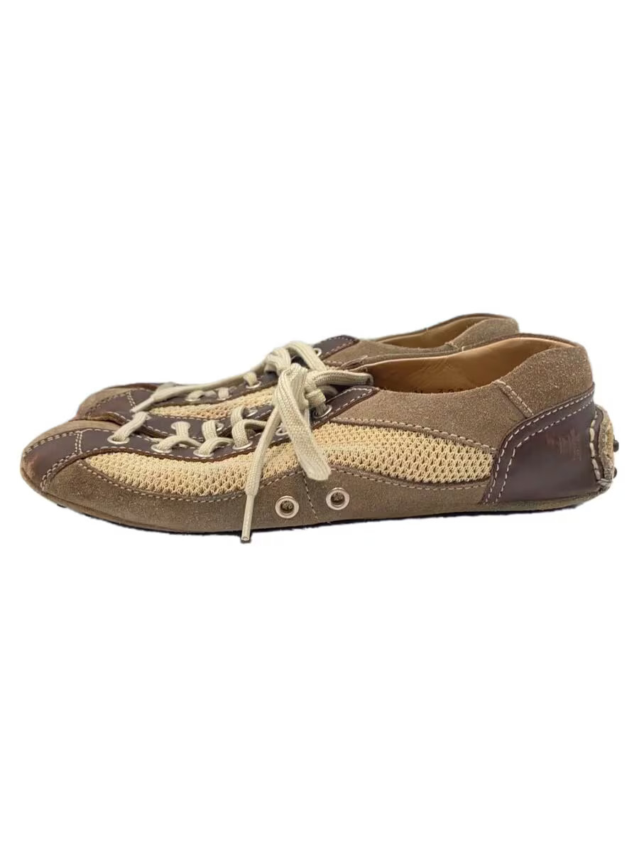 Prada Low-Cut Sneakers Size 35 in Beige Car Shoe Style HPJ75-image