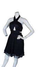 GUESS  LOS ANGELES WOMEN'S CUTOUT  BACKLESS BLACK SHORT DRESS SIZE 2