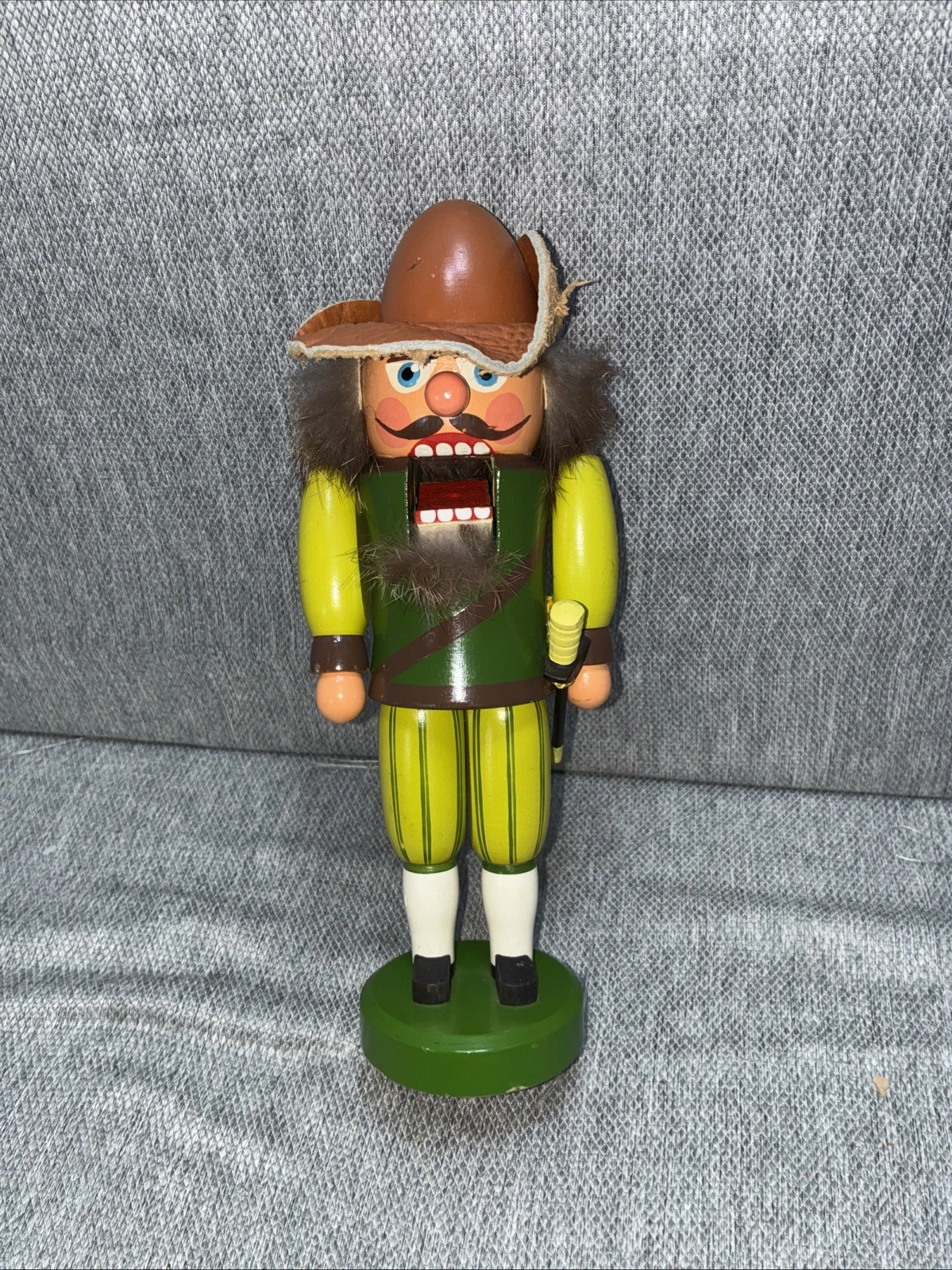 Vintage Erzgebirge Guard With Sword Nutcracker