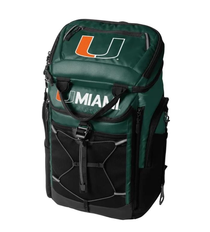 Backpack Green Black 26-can Ncaa Bottle Opener Picnic