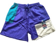 Vintage Umbro Shorts Adult XL Nylon Multi Colorblock Soccer USA 90s NWOT