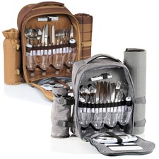 Picknickrucksack 4 Personen Camping Picknicks...