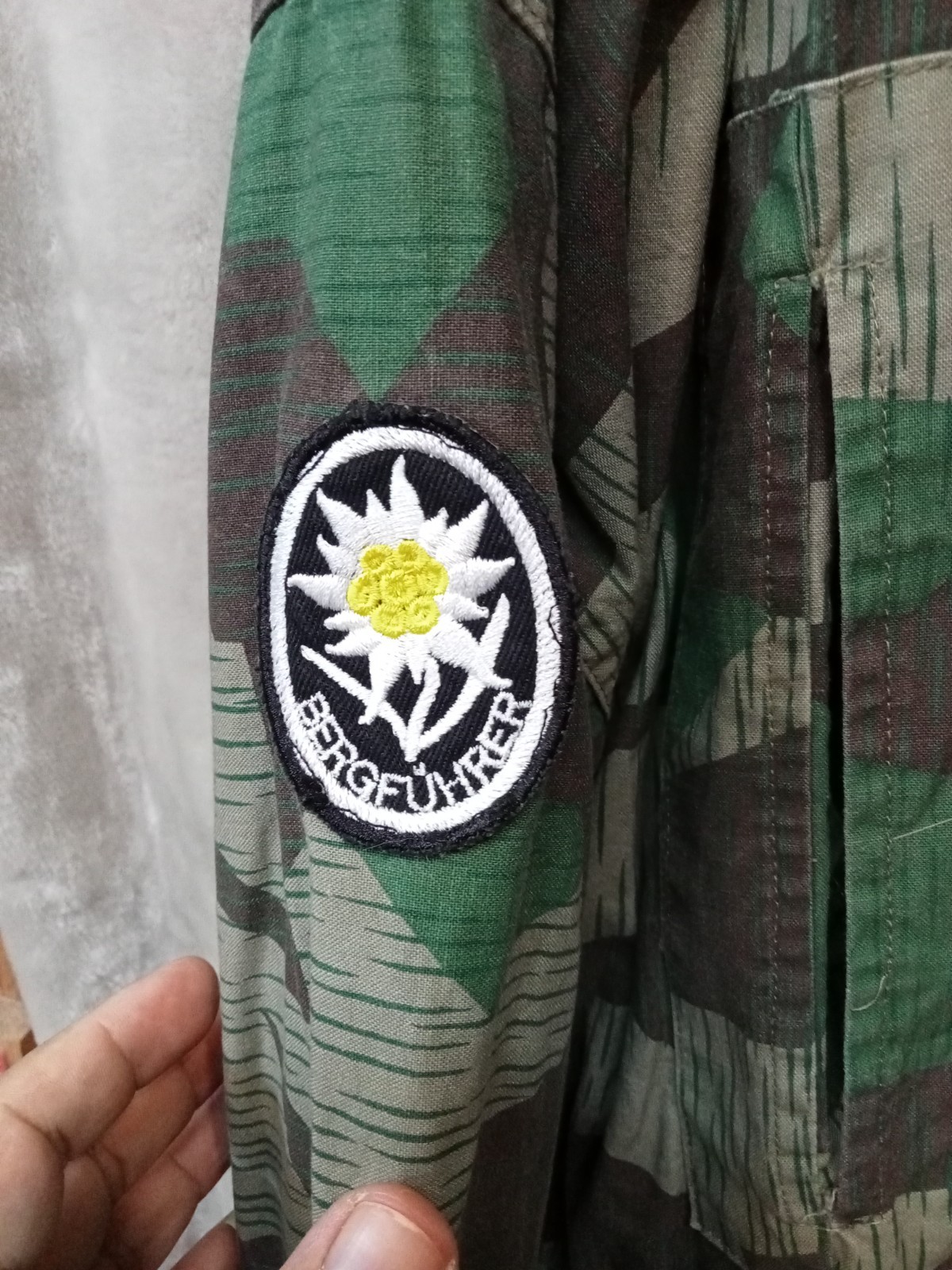 MIL-TEC WWII GERMAN HEER ARMY SPLINTER CAMO REVERSIBLE FIELD SMOCK#11