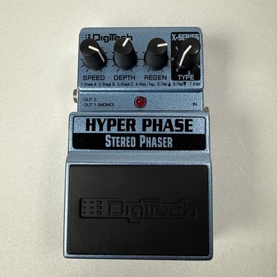 DigiTech X-Series Hyper Phase Stereo Phaser Guitar Pedal Working -Adhesive READ