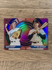 2025 Topps Series 2 Dynamic Duo’s Mickey Mantle Duke Snider PINK Parallel SP