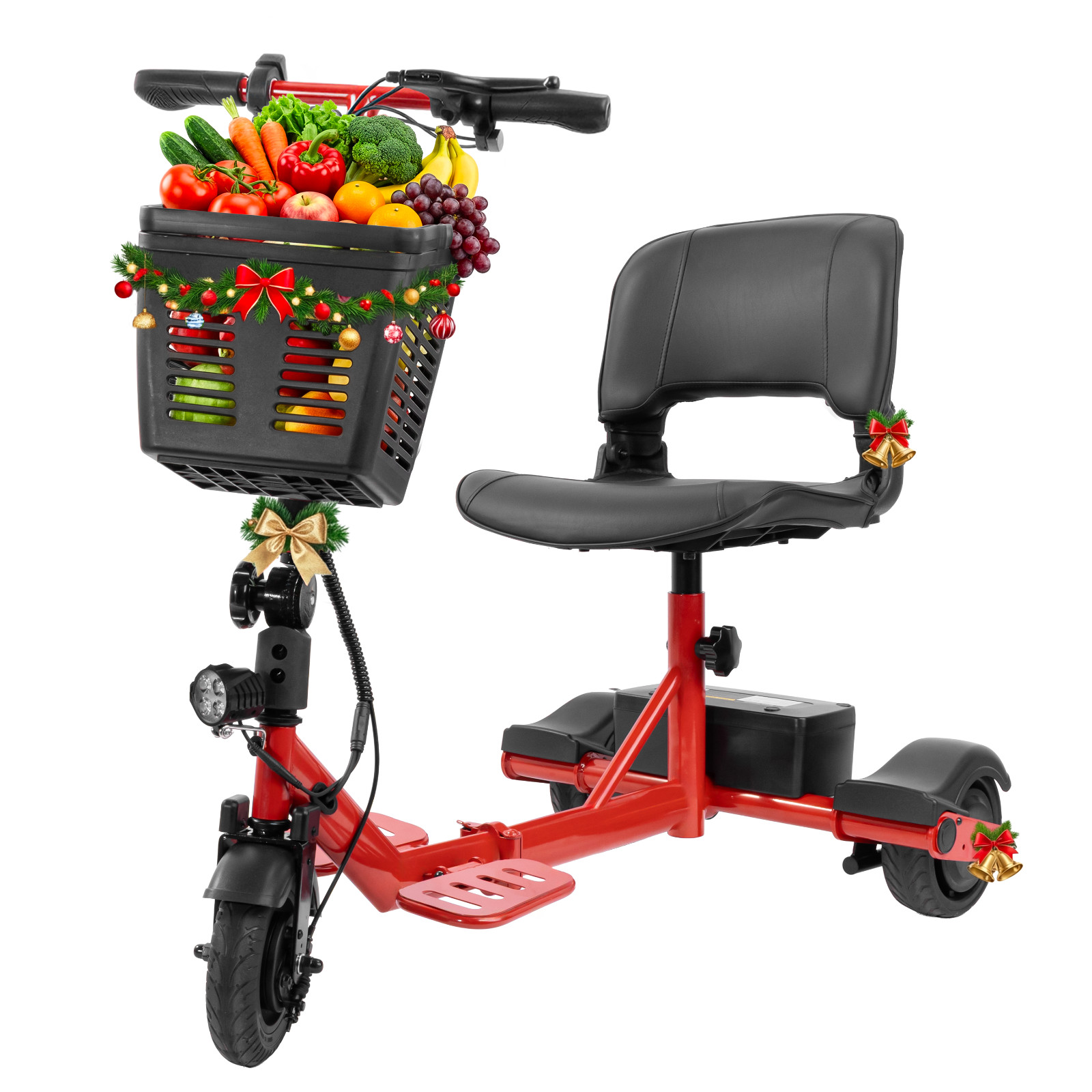 3 Wheel Electric Scooter for Adults, 15 Mile Range & 330 lb Capacity