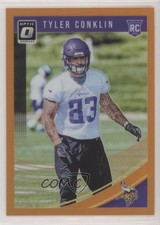 2018 Donruss Optic Rookies Orange Prizm 155/199 Tyler Conklin #130 2qw