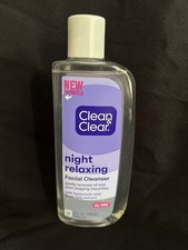 Clean Clear Night Relaxing Facial Cleanser Oil Free New Formula, 8 Fl Oz