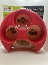 Meal Measure Portion Control Plate Red 1 Count Diet Weight Loss Tool