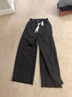 NEW Aerie Wide Leg Sweatpants Womens Size M Gray Black Pull On Lounge Athleisure — photo 4