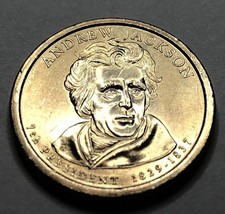 Andrew Jackson 2008 (P) Gold One Dollar Coin (Position A Edge Lettering)