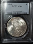 1882-S Morgan Silver Dollar $1-Graded PCGS MS-64!Nice & Bold Strike!!Luster 💣!!