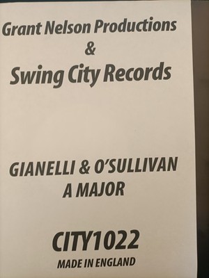 Gianelli & O'Sullivan - A Major EP - UK Promo 12'' Vinyl - 2000 - Swing City