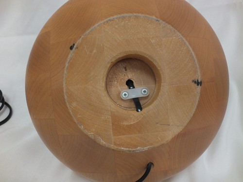 Vintage Habitat Wooden Pumpkin Shaped Beech Table Lamp Base (DHS) - Picture 6 of 6