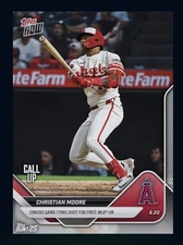 2025 Topps NOW - First MLB Homerun RC - CHRISTIAN MOORE (Topps Bunt Digital card