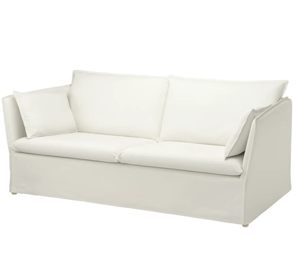 SOLO BACKSÄLEN Funda para Sofá de 3 Plazas, Blekinge Blanco 204.972.02 - NUEVO Foto 3 de 4