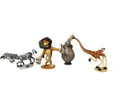 Vintage DreamWorks Madagascar Figures Lot Marty Alex Gloria Melman
