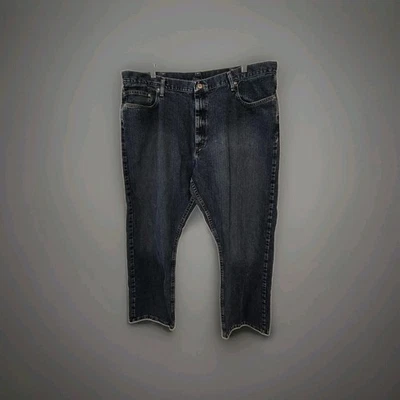 Wrangler Premium Relaxed Fit Jeans Mens 42x30 Dark Wash Denim Cotton - Image 1 of 4