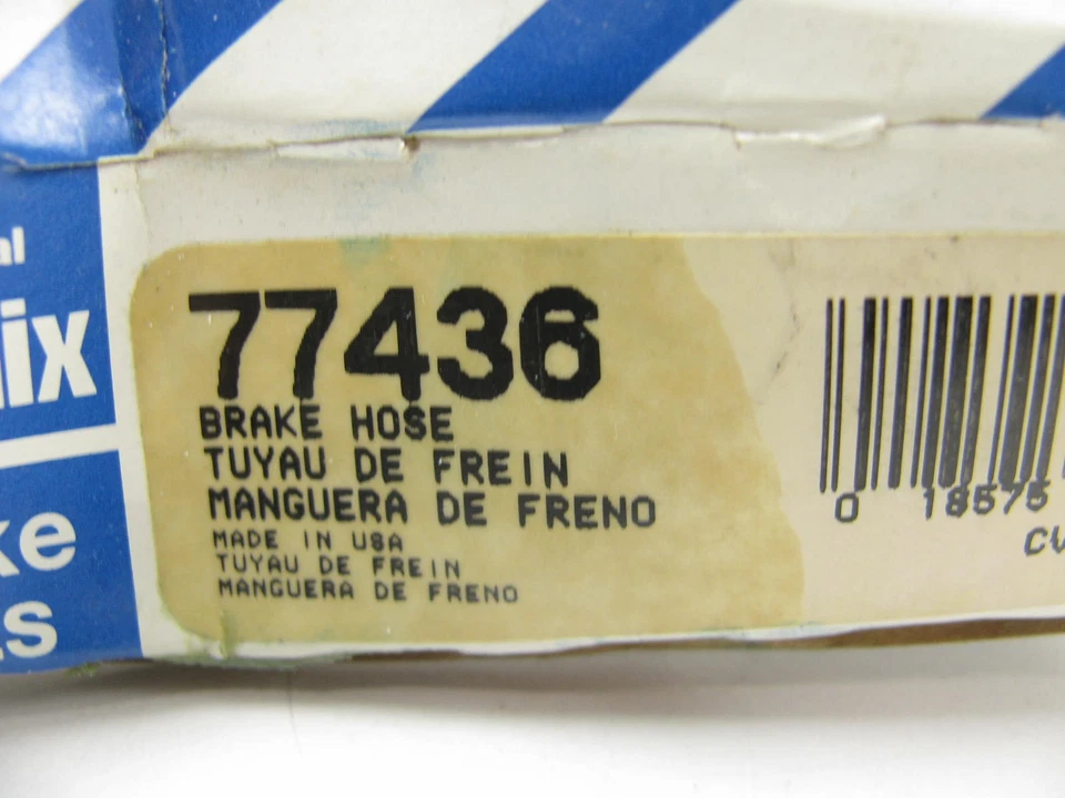Manguera hidráulica de freno delantero Bendix 77436 para Mercury Cougar 1983-1984 Foto 3 de 3