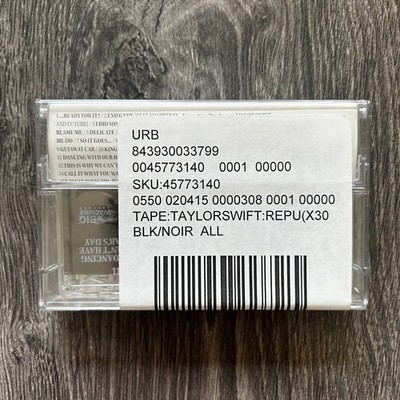 Reputation Taylor Swift Cassette Tape 2017 Big Machine UO Limited