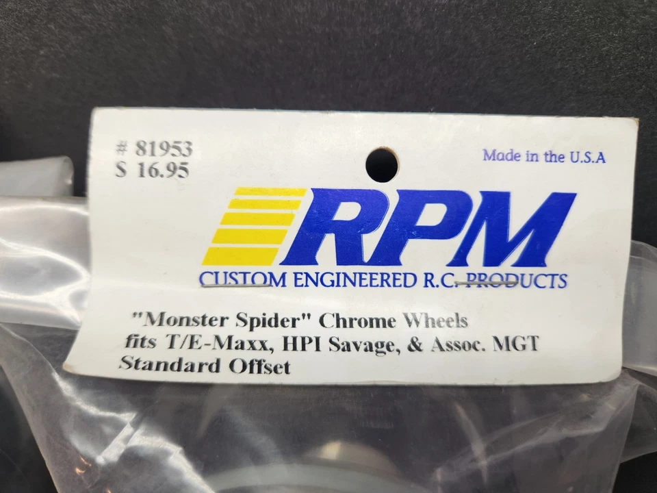 RPM Monster Spider Wheels 14mm Hex 81953 Monster Truck Tmaxx Emaxx Savage MGT - Image 2 of 4