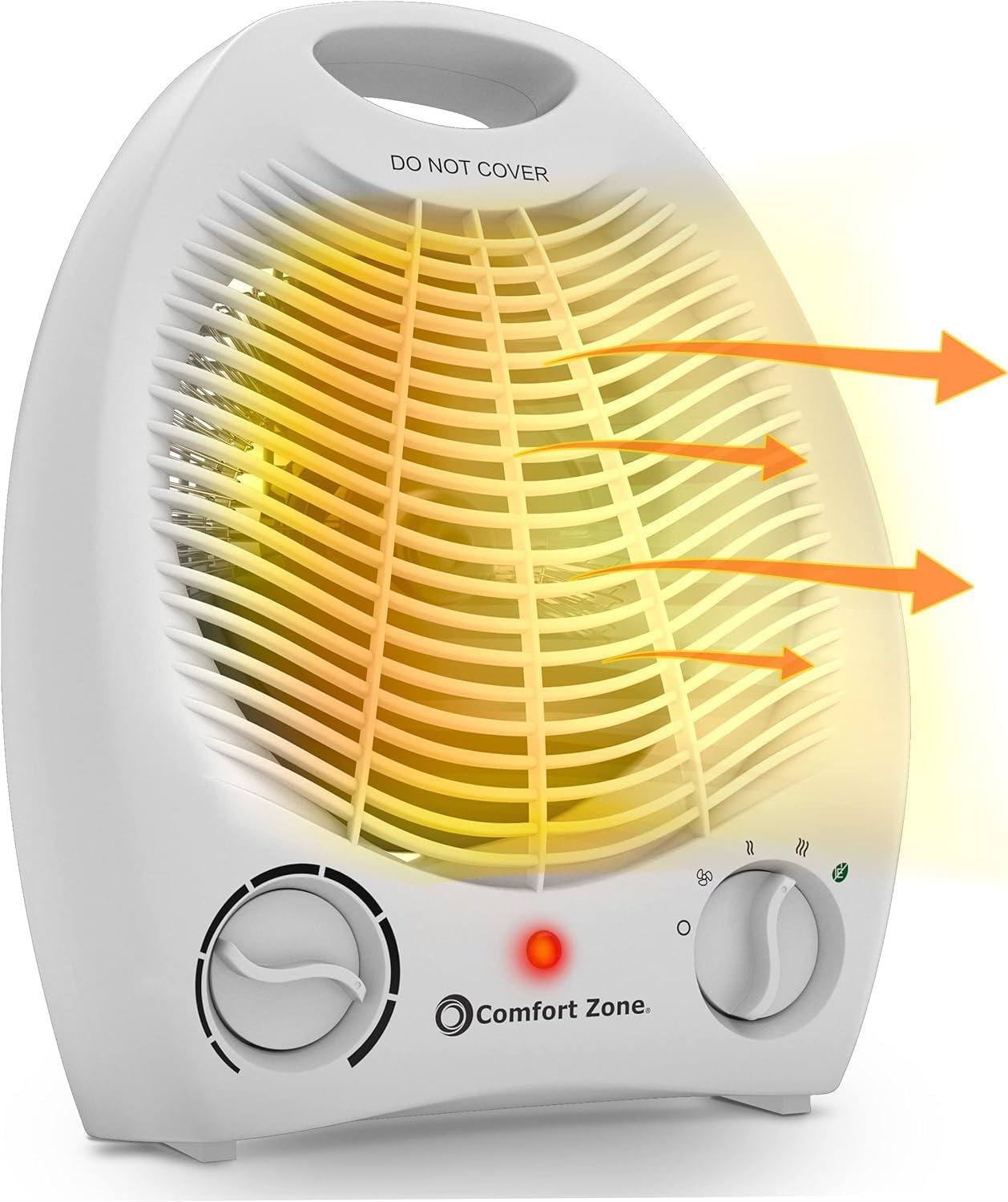 Electric Fan-Forced Portable Space Heater with Adjustable Thermostat, Overheat S-image