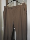 IZOD Mens Slacks Dress Pants 40 x 30 Flat Front Tan 4 Pockets Excellent — photo 3