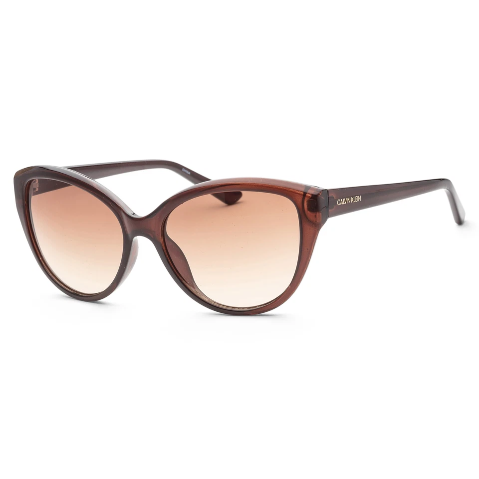 Gafas de sol Calvin Klein para mujer de moda CK19536S-210 55 mm marrón cristal