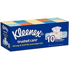 Kleenex 2-Ply White Facial Tissue,230 Count Pack of 10