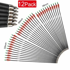 28/30" Carbon Arrow Practice Hunting Removable Tips for Compound & Recurve Bow