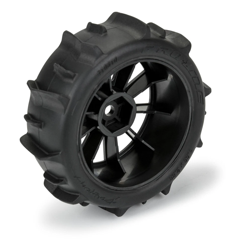 Pro-Line PRO1031010 1/14 Dumont F/R Tires MTD 12mm Black Mach-10 (4) Typhon GROM - Image 4 of 4