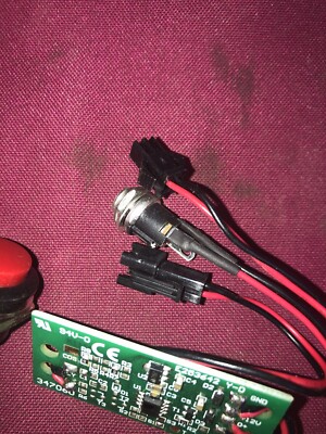 RU 94v-0 Circuit Board E253642 Y-D 347060 W/ Wires & Button (see  