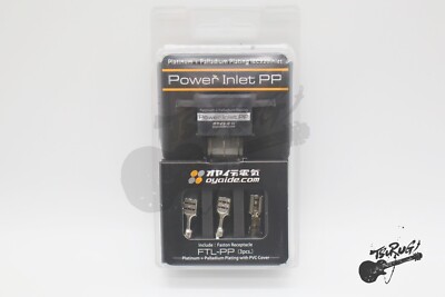Oyaide Power Inlet PP IEC320 Platinum + Palladium Plating Premium Inlet New