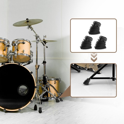 3 PCS Small Foot Pad Size Drum Hardware Accessories Stand Leg Covers - Picture 12 of 12