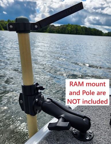 Transducer Pole Mount Kit for 4-hole AMPS Pattern RAM C size or D size ball - Picture 3 of 11