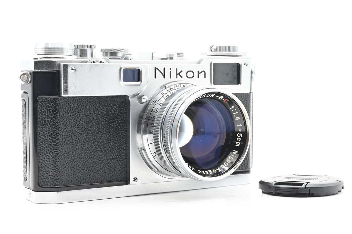 Nikon S2 Chrome Dial Nippon Kogaku Rangefinder Camera Kit w